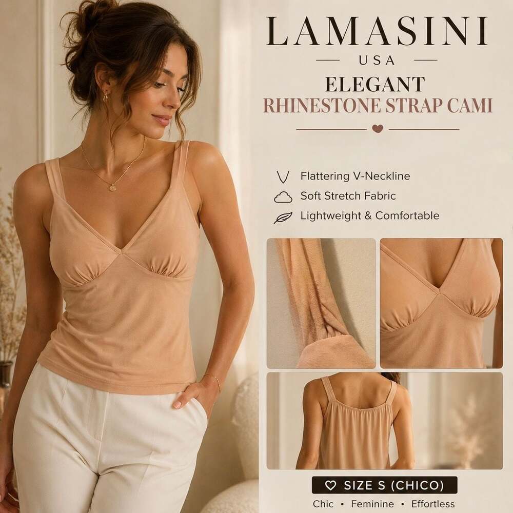 Lamasini Strap Cami Top
